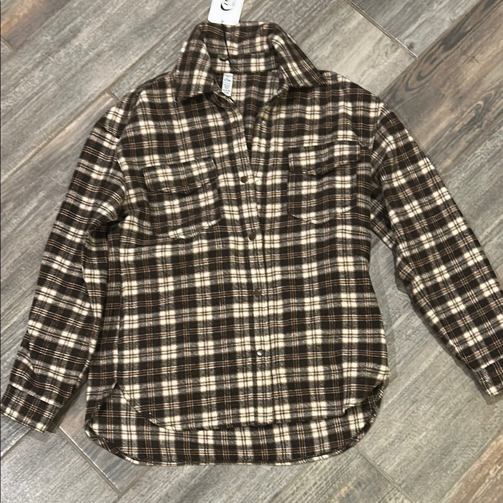 Classic Plaid Utility Jacket for Women-SEE Note!! No Longer has Tags!